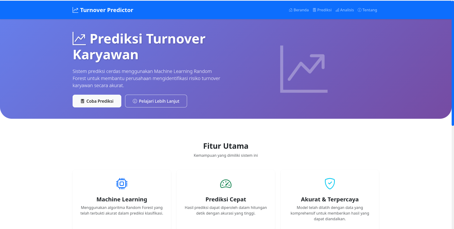 AI-Based Employee Turnover Prediction System (Sistem Prediksi Retensi Karyawan Berbasis Logika Cerdas)